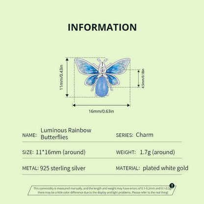 Luminous Radiant Blue Bee Charm