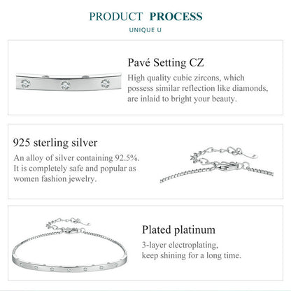 Minimalist Bangle Chain Bracelet