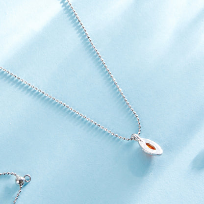 Fiery Opal Strand Necklace