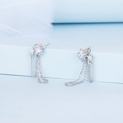 Star Tassel Drop Earrings