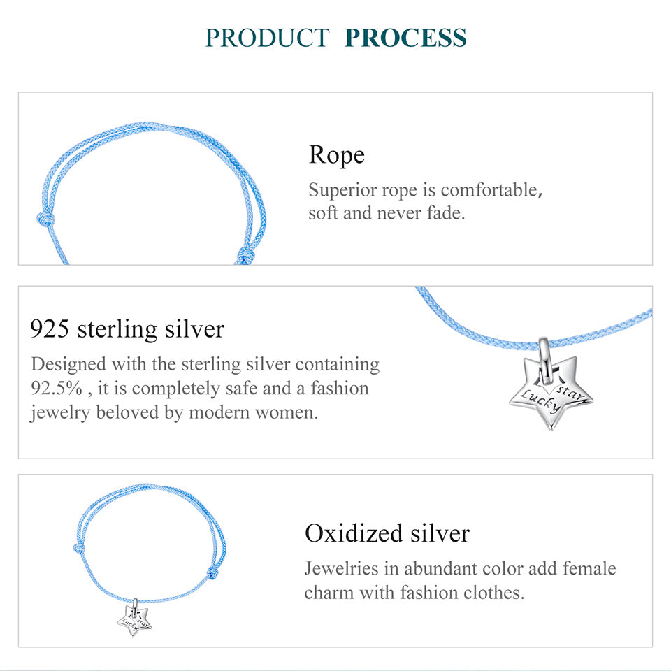 Lucky Star Cord Bracelet