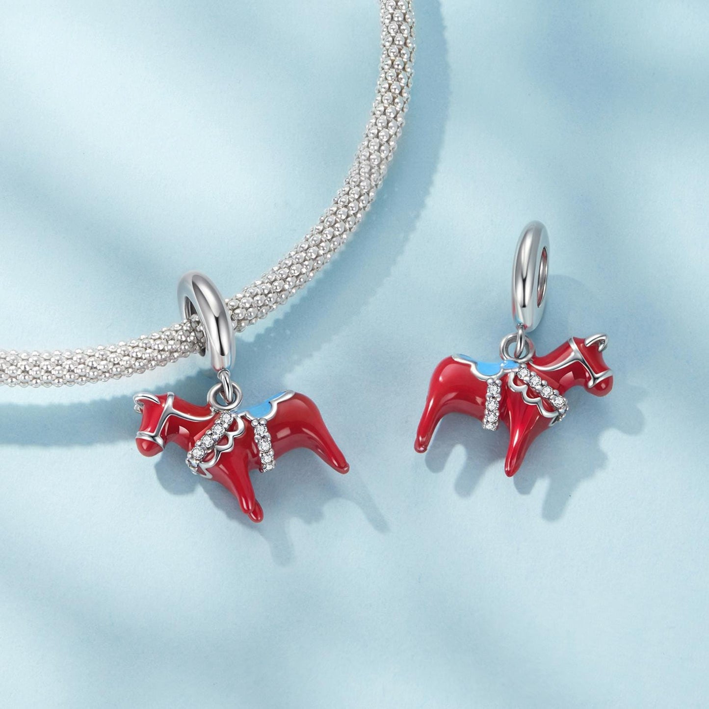 Dala Horse Pendant Charm