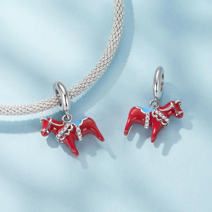 Dala Horse Pendant Charm