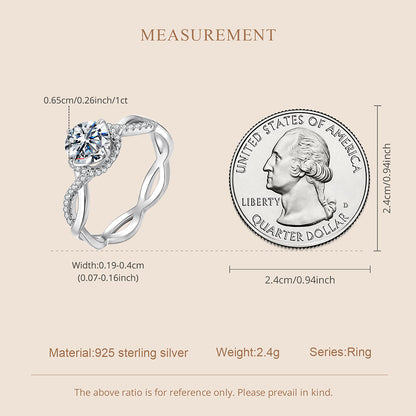 1CT Timeless Elegance Moissanite Ring