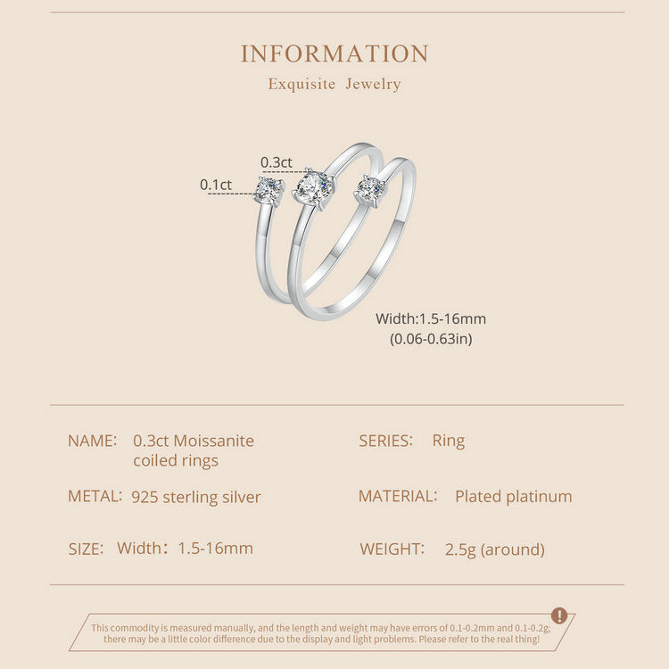 0.3 Carat Woven Moissanite Ring