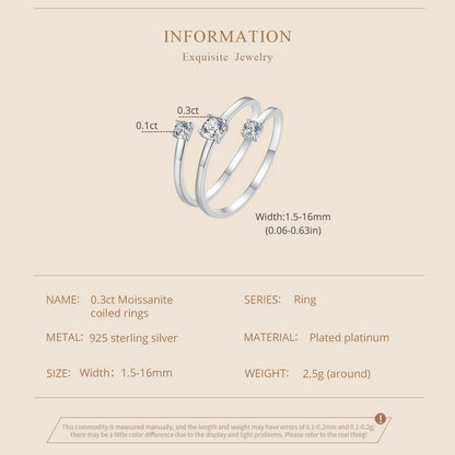 0.3 Carat Woven Moissanite Ring