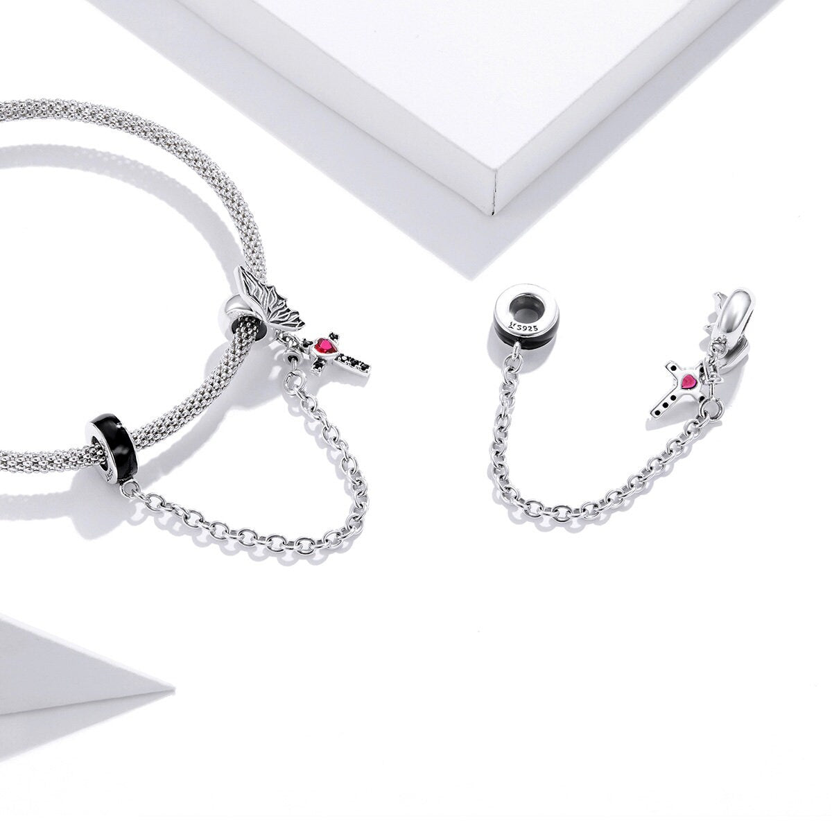 Dark Love Safety Chain Charm