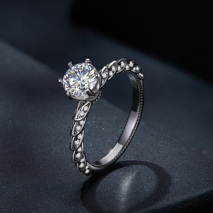 1 Carat Moissanite Ring
