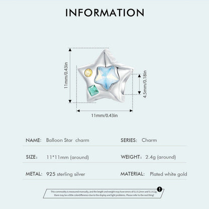 Balloon Star Charm