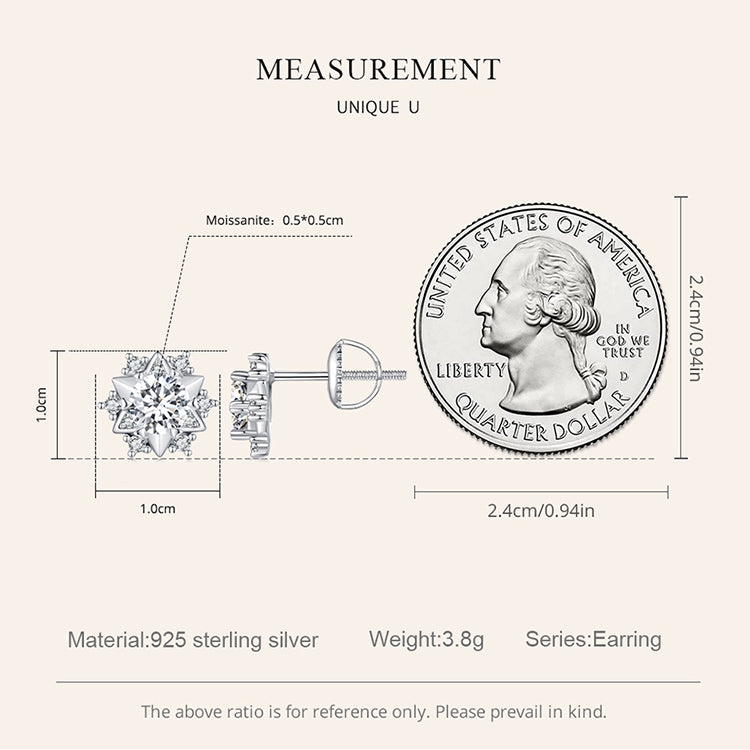 Dazzling Moissanite Studs