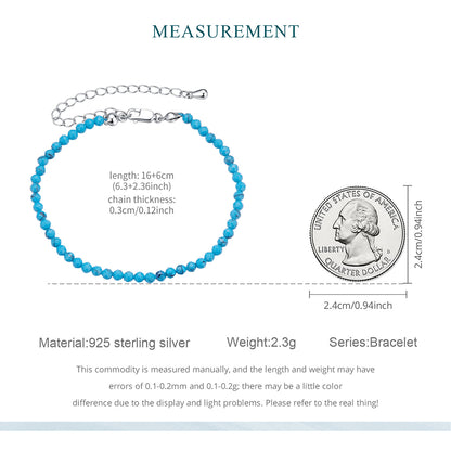 Synthetic Blue Stone Bracelet