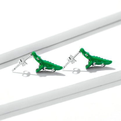 Playful Alligator Stud Earrings