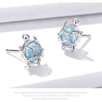 Playful Turtle Hoop Earrings