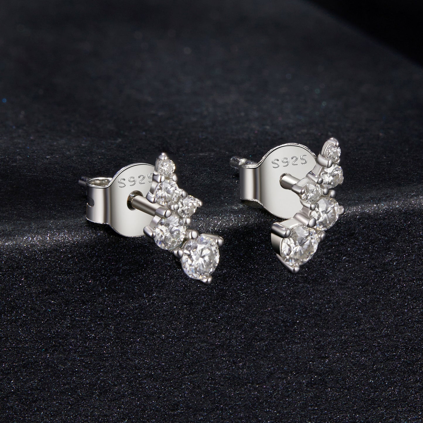 Bubble Moissanite Studs