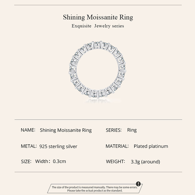 Dazzling Moissanite Ring