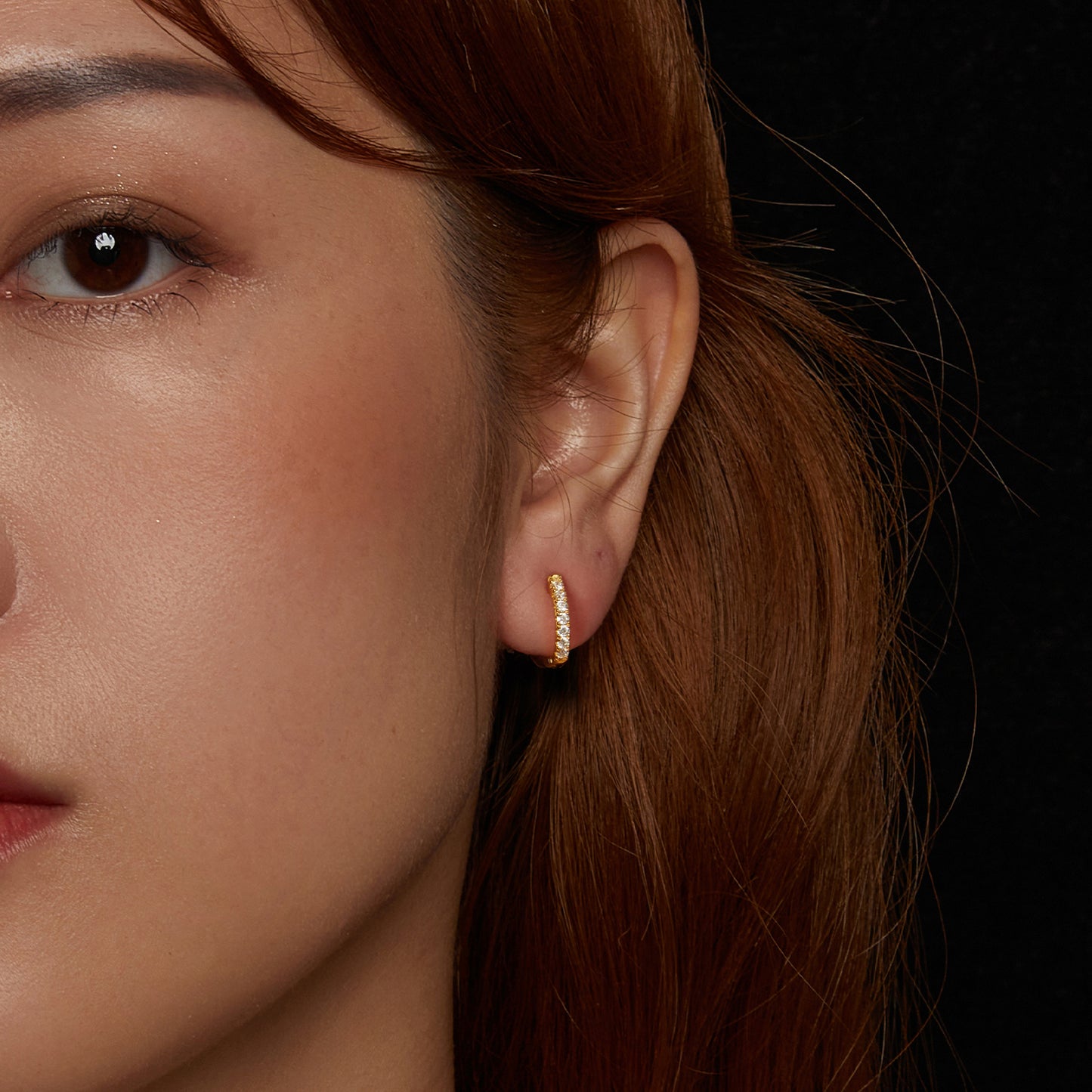 Glimmering Moissanite Ear Climbers
