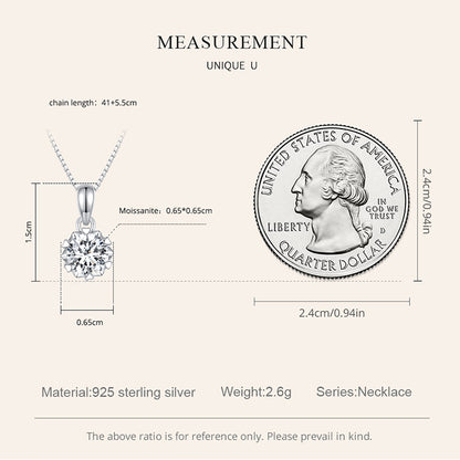 1ct Moissanite Necklace