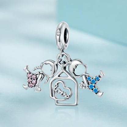 Boy & Girl Pendant Charm