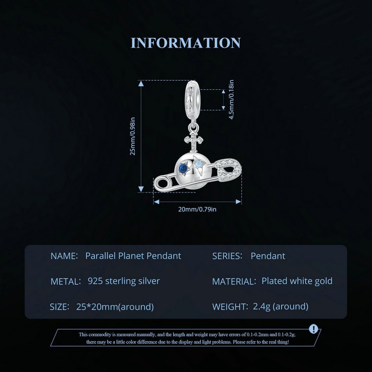 Parallel Planet Pendant Charm