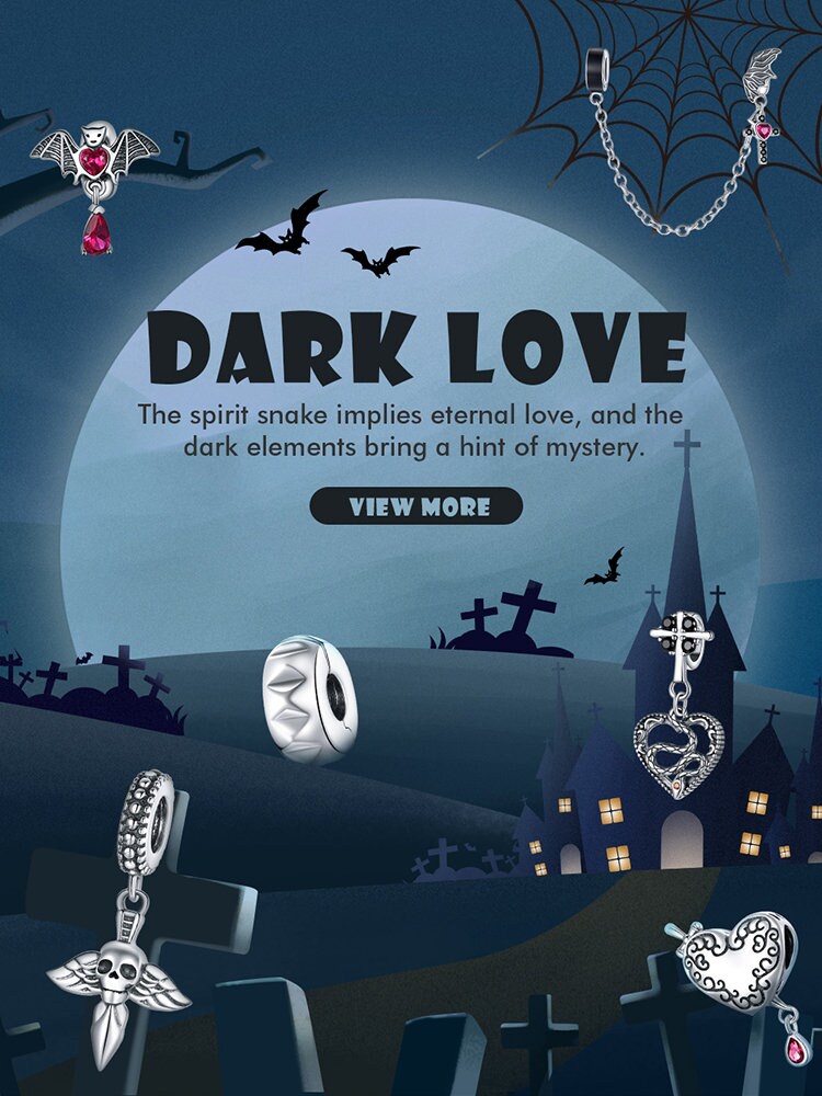 Dark Love Safety Chain Charm