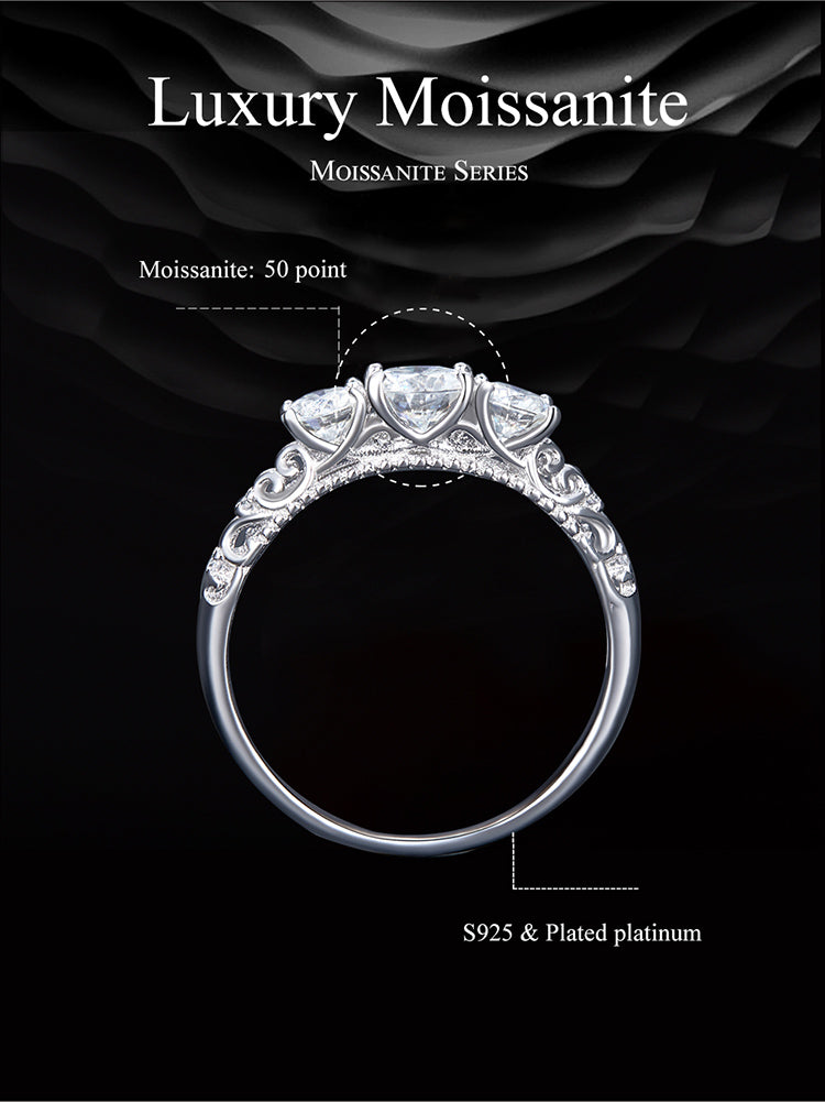 Luxurious Moissanite Ring
