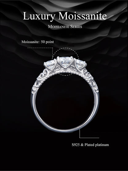 Luxurious Moissanite Ring