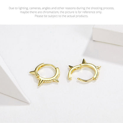 Asymmetric Geometric Clip-On Earrings