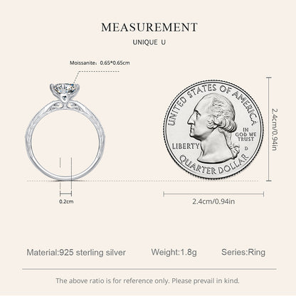 Eternal Heart Moissanite Ring