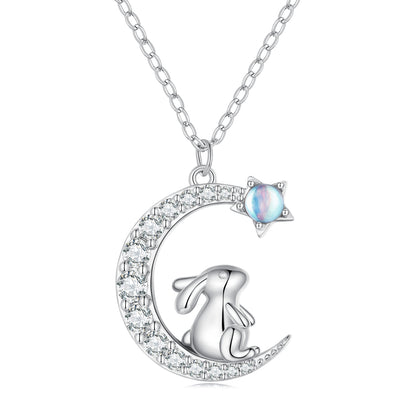 Moon Rabbit Necklace