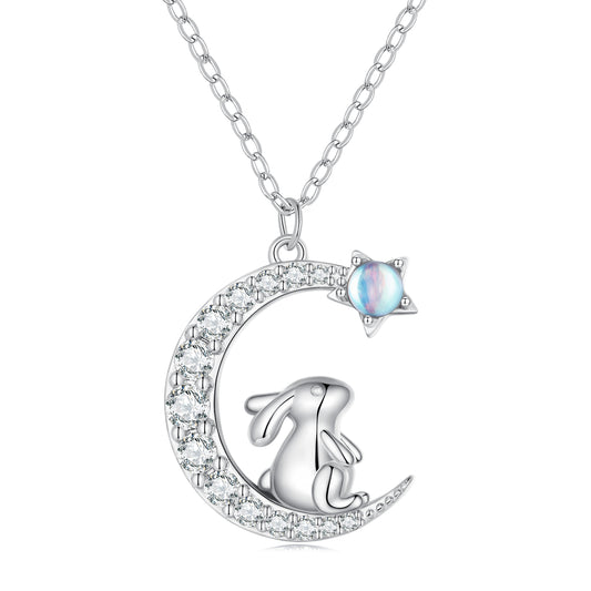 Moon Rabbit Necklace