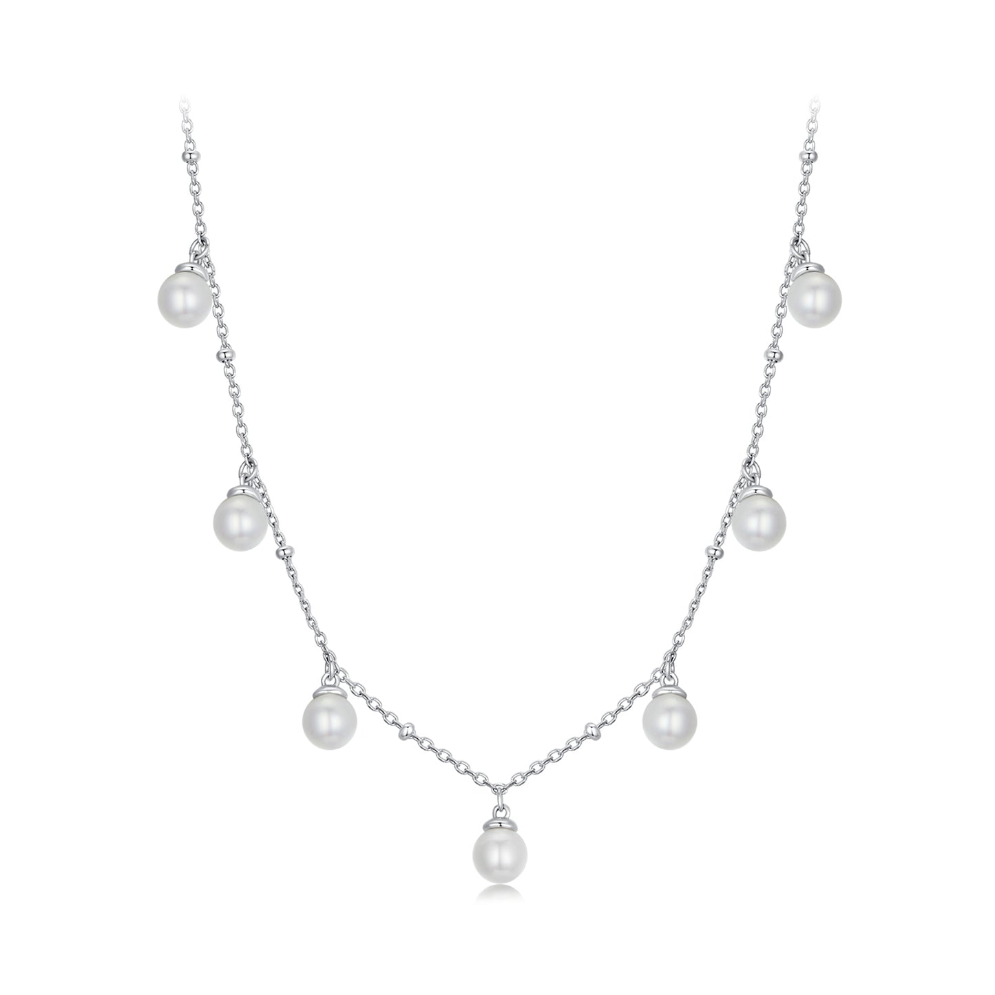 Simulated Pearl Strand Necklace