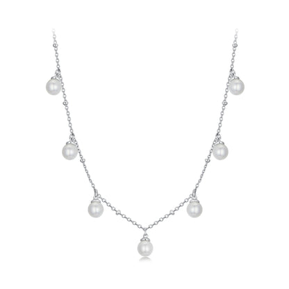 Simulated Pearl Strand Necklace