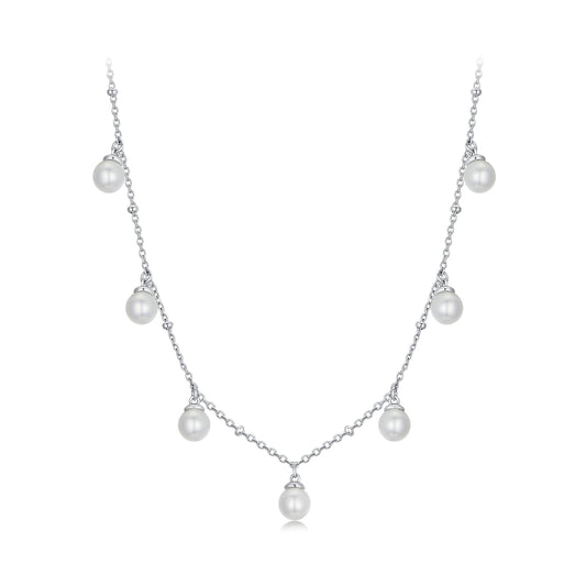Simulated Pearl Strand Necklace