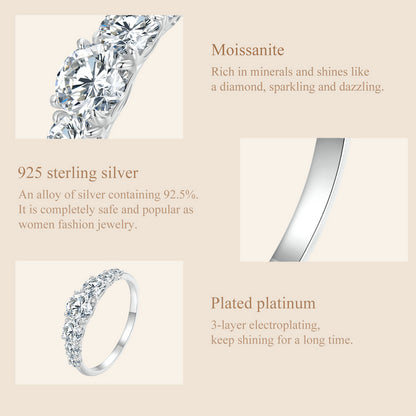 Sparkling Moissanite Ring