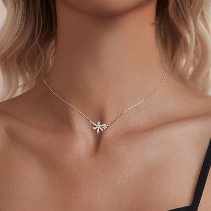 Frosted Crystal Necklace