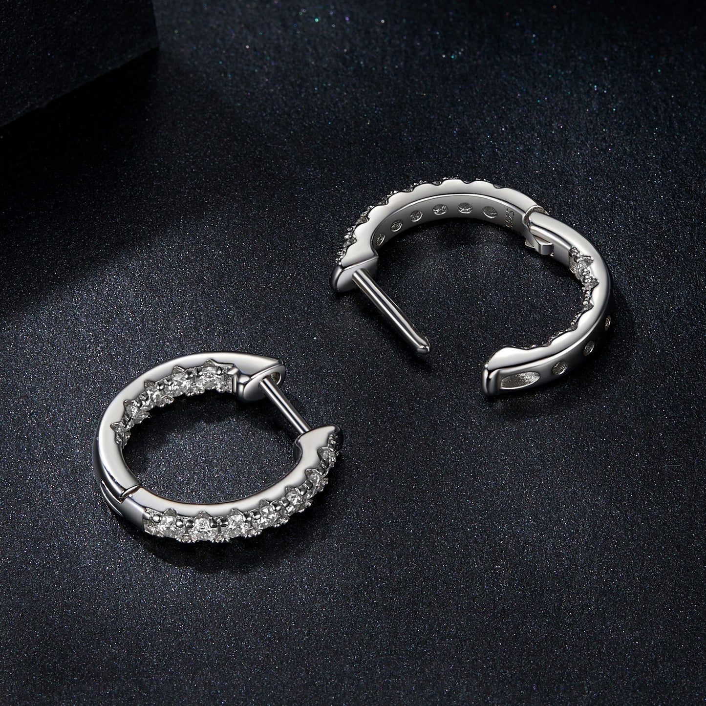 Glimmering Moissanite Ear Climbers