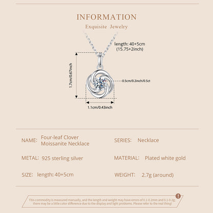 Clover Moissanite Necklace