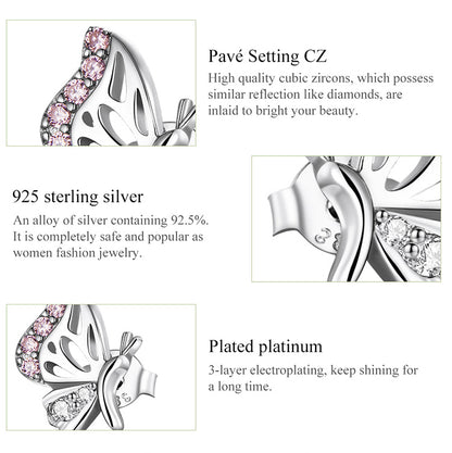 Delicate Butterfly Stud Earrings