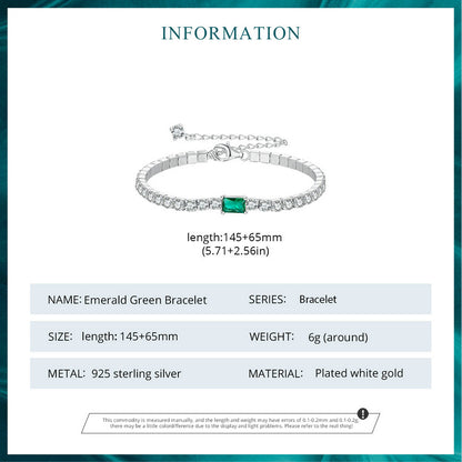 Elegant Emerald Tone Bracelet