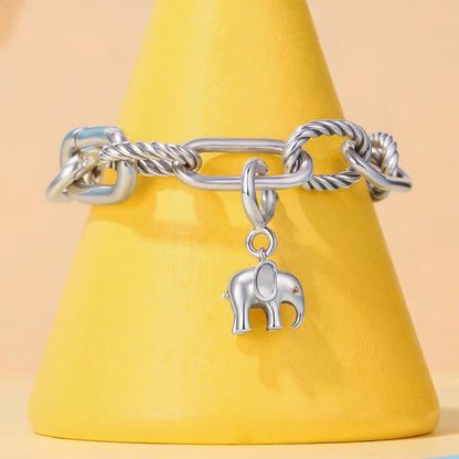 Elephant Locket Pendant Charm