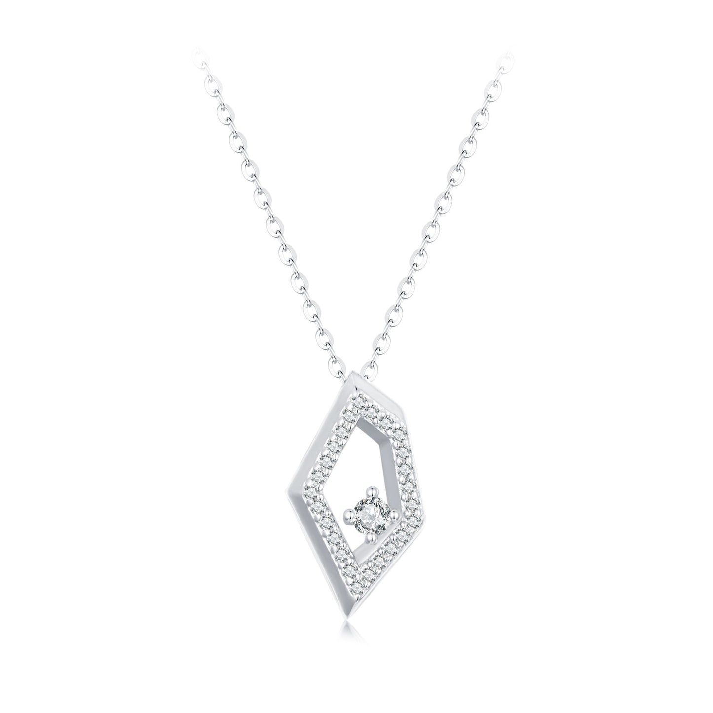 Geometric Sparkle Necklace