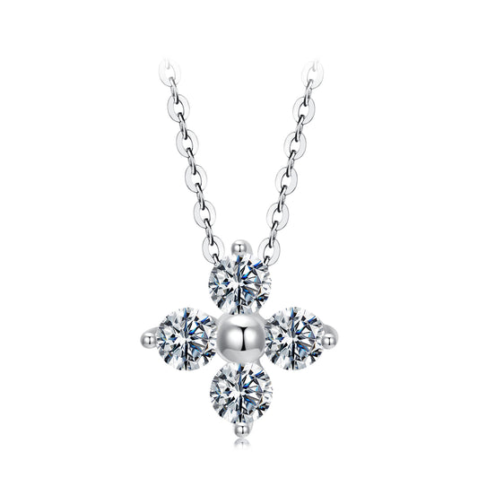 Clover Moissanite Necklace