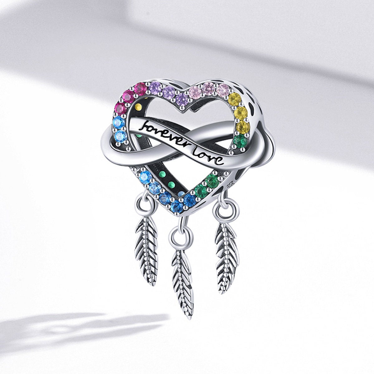 Heart Dream Catcher Charm
