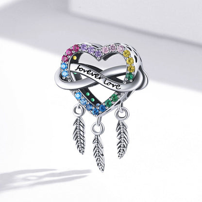 Heart Dream Catcher Charm