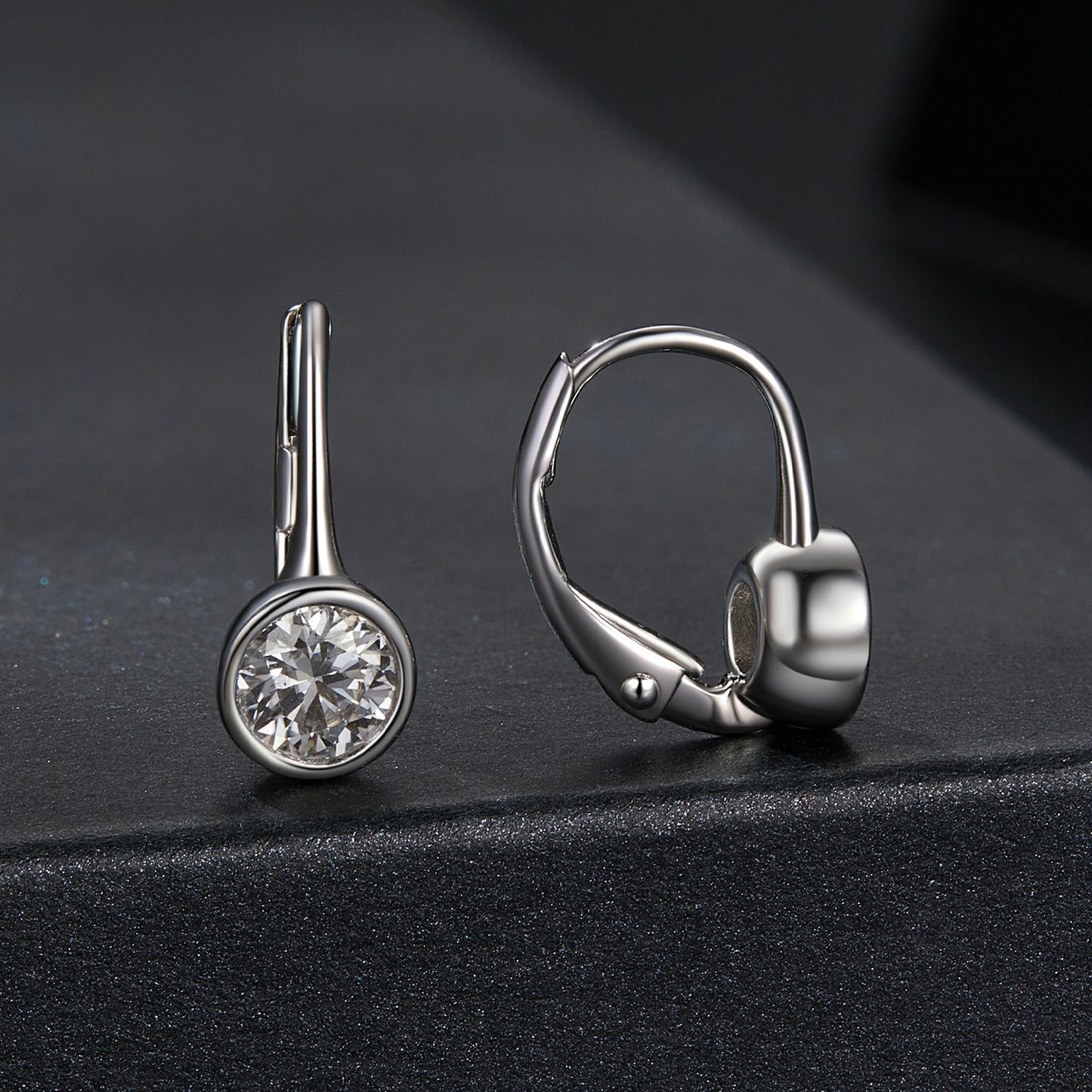 Sparkling Moissanite Spring Ear Climbers