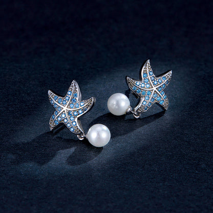 Treasure Starfish Hoop Earrings