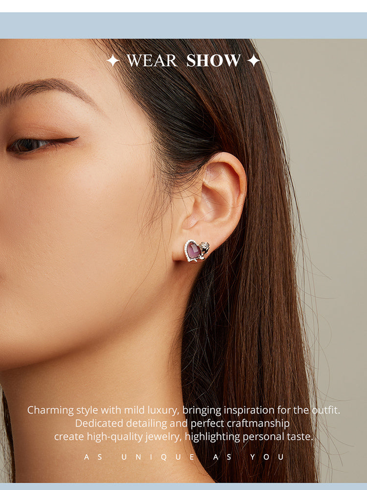 Rose Stud Earrings