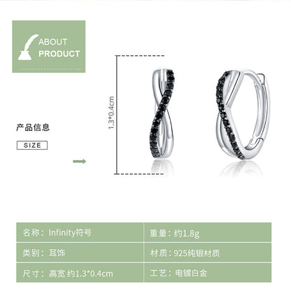 Infinity Symbol Hoop Earrings