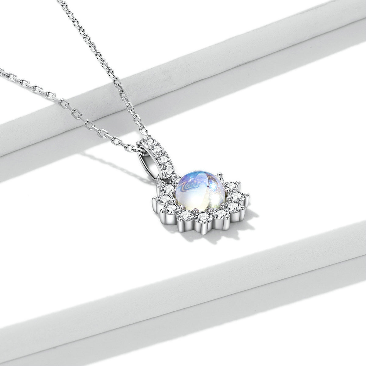 Glimmering Sun Pendant Necklace