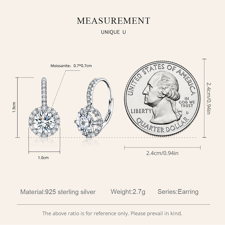 Luxurious Moissanite Ear Climbers